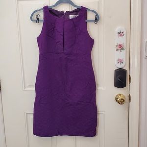Julian Taylor Purple Sheath Dress Size 6 Small Sleeveless Career Work Pencil